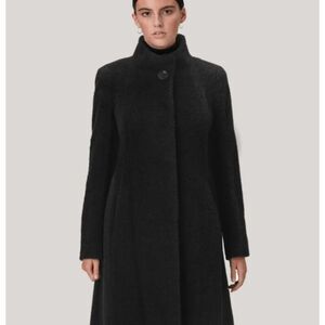 NWT Cinzia Rocca Wool Cashmere Black Coat 25020 Dello Belvedere Size 18